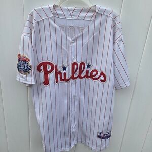 2008 World Series Shane Victorino 8 Philadelphia Phillies Authentic Jersey Sz 48